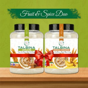 Fruit & Spice Duo – Apple Pie & Banana Cinnamon Talbina Bundle | Azura Grains